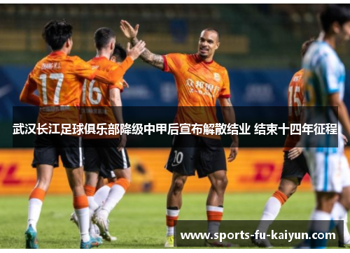武汉长江足球俱乐部降级中甲后宣布解散结业 结束十四年征程 武汉长江足球俱乐部降级中甲后宣布解散结业 结束十四年征程